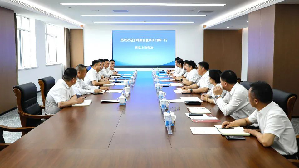 永鋒集團董事長劉鋒一行到訪上海寶冶